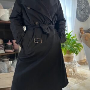 trench long ceinturé – coupe classique & doublure confort